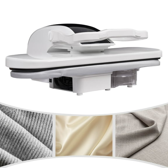 Miumaeov Intelligent Steam Press Fabric Press Machine Touch Screen Steam Iron Press with 5 Fabric Settings (Nylon, Silk, Wool, Cotton, Linen)