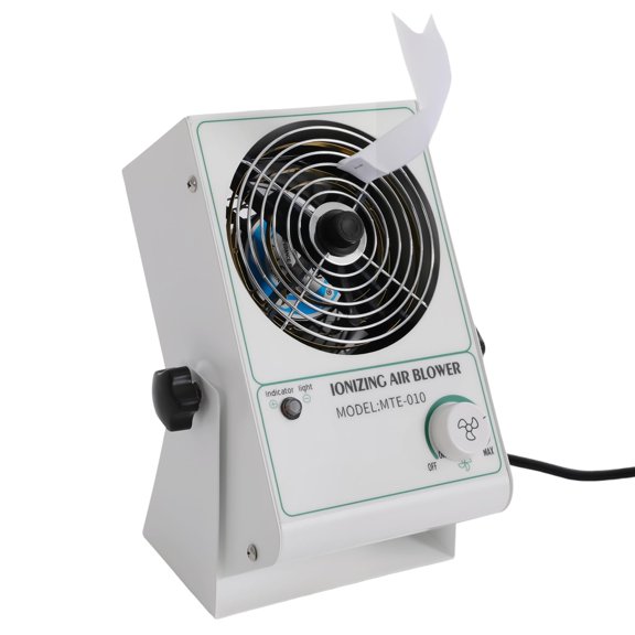 Miumaeov Ionizing Air Blower Fan, Anti-Static Desktop Ionizer, 45-110CFM Adjustable Static Eliminator for ESD Protection, 110V 60Hz