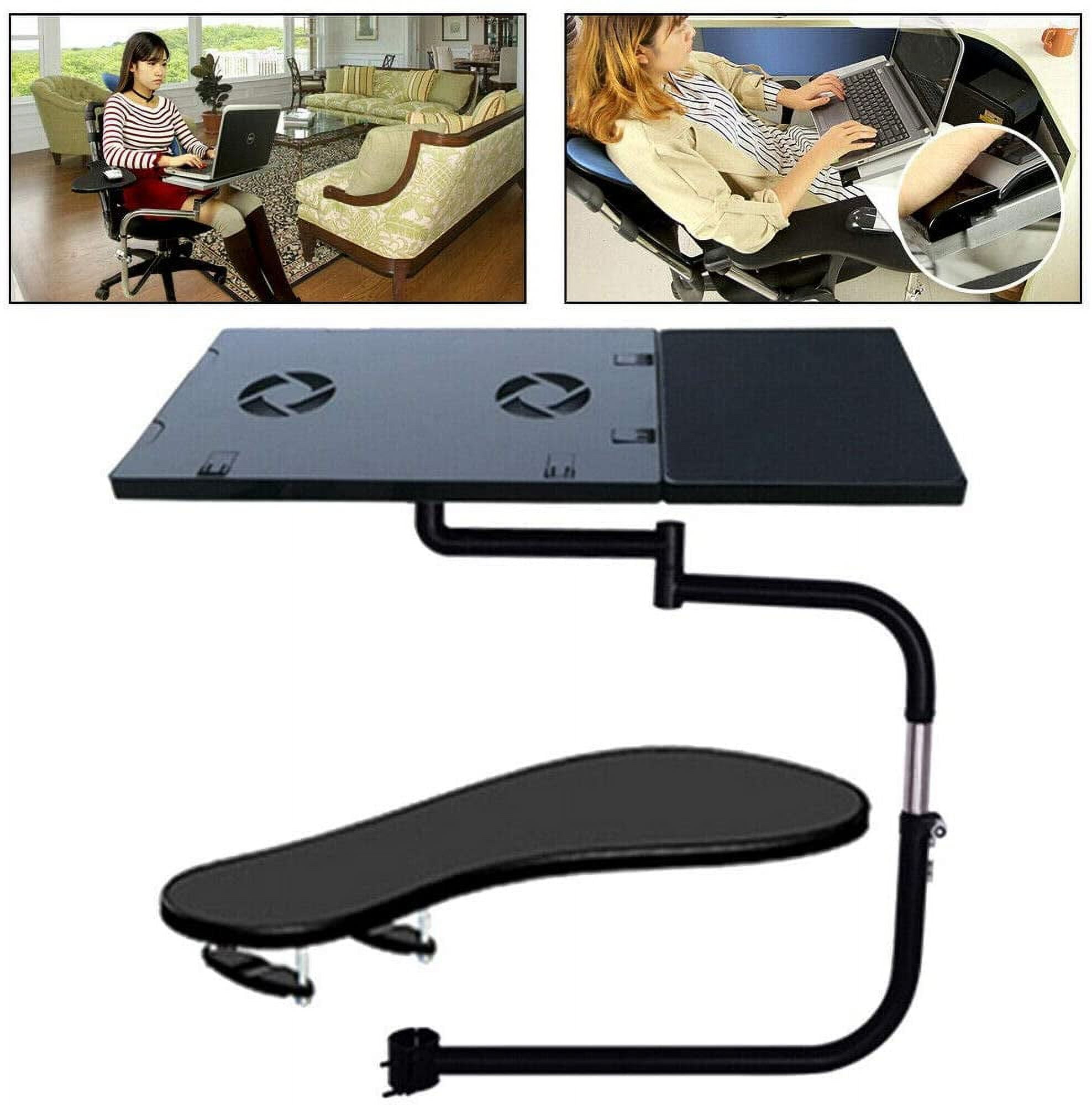  Keyboard Tray, Creative Laptop Bracket Keyboard Mouse Pad  Bracket Lift Swivel Chair/Computer Chair/Boss Chair Multifunctional  Comfortable Ergonomic Adjustable,White : Office Products