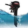 thumbnail image 1 of Miumaeov Long Shaft Outboard Motor 246CC 2 Stroke 18HP Engine Oil Fishing Boat Motor with CDI Ignition System Aluminum Alloy Outboard Motor Water Cooling Load- bearing Capacity 1102-2204lbs, 1 of 10