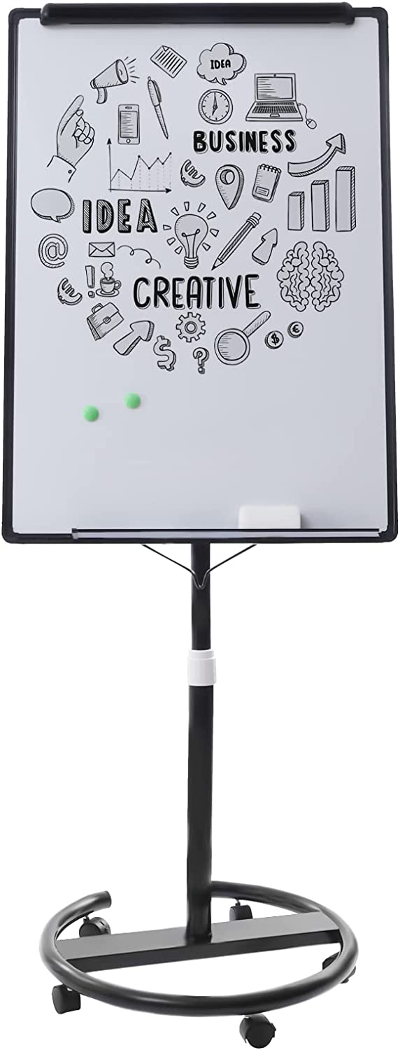 Miumaeov Mobile Dry Erase Board 28'' x 40'' White Board With Stand and Eraser