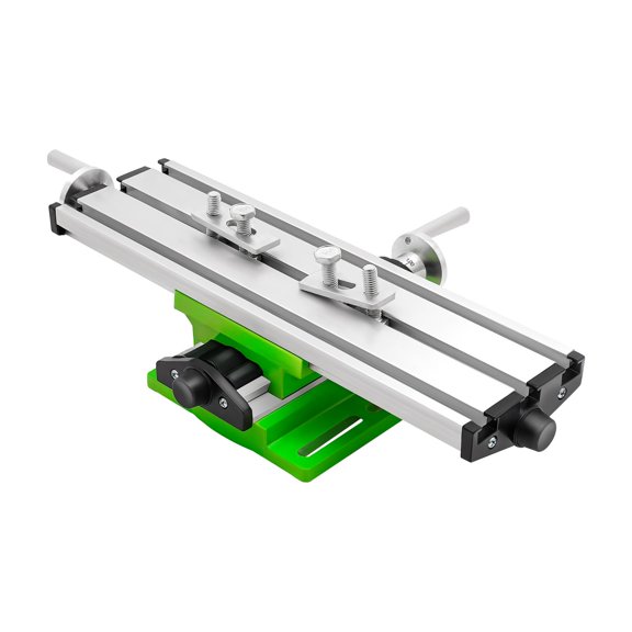 Miumaeov Milling Machine Worktable, 12.2 Inch Compound Slide Table for Drill Press, Multifunctional X-Y Axis Cross Slide Vise, Aluminum