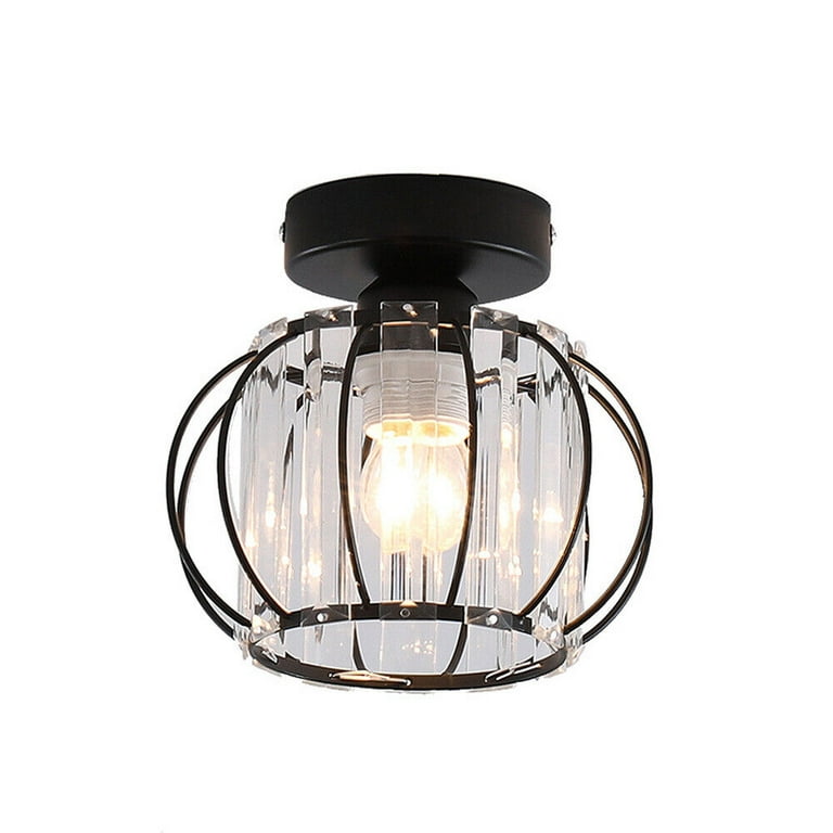 Miumaeov Mini Chandelier, 1-Light Semi Flush Mount, Crystal Miumaeov Mini Chandelier, 1-Light Semi Flush Mount, Crystal