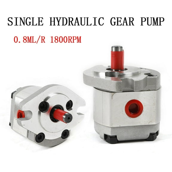Miumaeov Mini High Pressure Hydraulic Gear Pump Shaft SAE Flange Mounting 0.8ML/R 21MPa 4300 rpm
