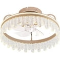 thumbnail image 1 of Miumaeov Modern Ceiling Fan Light LED Dimmable Flush Mount Lamp 6-Speed Ceiling Fan Lamp, 1 of 10