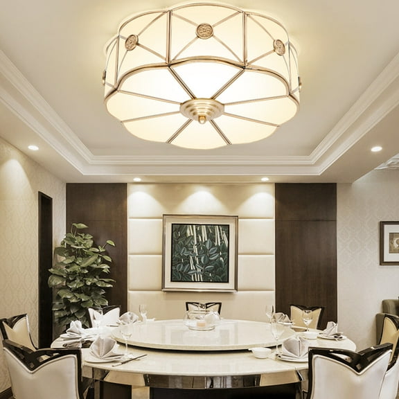 Miumaeov Modern Ceiling Light Indoor Flush Mount LED Chandelier Flower Shaped Pendant Lamp Fixture For Dining Rooms Living Room