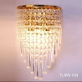thumbnail image 1 of Miumaeov Modern Contemporary Crystal Wall light LED Wall Sconce Bedside Lamp Wall Mounted Lighting Fixture Gold, 1 of 12