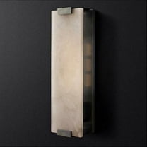 Miumaeov Modern Marble Wall Sconce 1-Light Contemporary Wall Mount Lighting Fixture White Light for Indoor Decoration Bedroom Black & Yellow