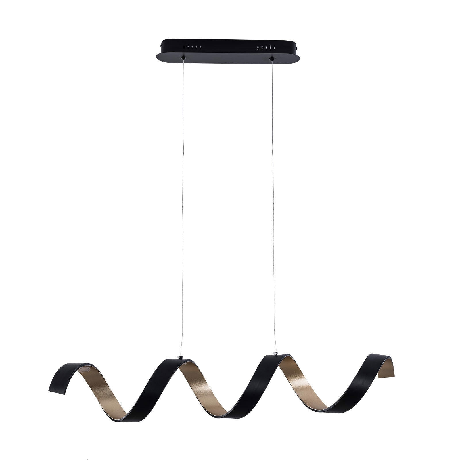Miumaeov Modern Spiral-shaped Ceiling Lamp COB LED Hanging Pendant Light Chandelier Lighting Fixture for Dining Room Living Room Bedroom