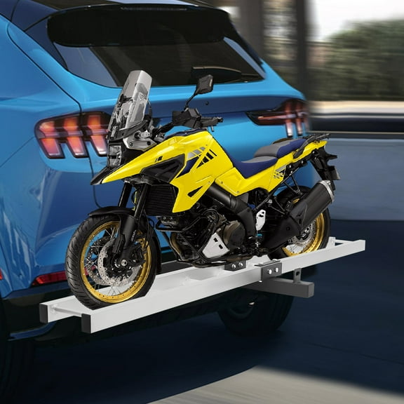 Miumaeov Motorcycle Hitch Carrier Steel and Aluminum Alloy Motorcycle Carrier for Dirt Bikes Motorcycle Bracket