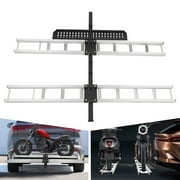 Miumaeov Motorcycle Hitch Carrier Steel and Aluminum Alloy Motorcycle Carrier for Dirt Bikes Motorcycle Bracket