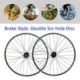 thumbnail image 1 of Miumaeov Mountain Bike Wheelset Front+ Rear 29" Aluminum Alloy Rim Double Six-Hole Disc Brake MTB Wheelset with Quick Release Lever Spokes Wheels Black Bike Wheels, 1 of 12