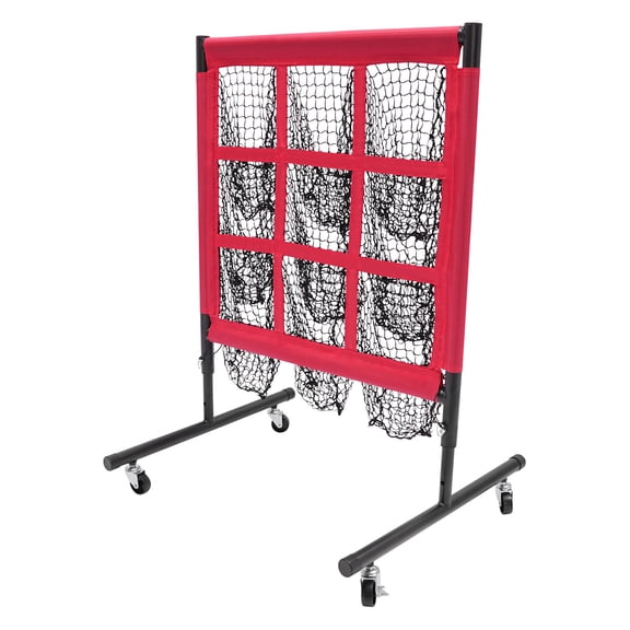Miumaeov Multifunctional Golf Practice Net 9 Grid Square Baseball Training Net Adjustable Height