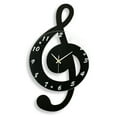 thumbnail image 1 of Miumaeov Musical Note Creative Electronic Wall Clock Fashionable Silent Decorative Clock Personality Mute Quartz Clock, 1 of 10