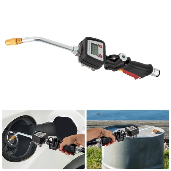 Miumaeov Oil Fluid Dispenser Wear-resistant Digital Oil Control Valve with LCD Screen & Aadjustable Nozzle