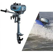 Miumaeov Outboard Motor, 2 Stroke 3.5HP Heavy Duty Outboard Motor Inflatable Fishing Boat Engine CDI Water Cooling System