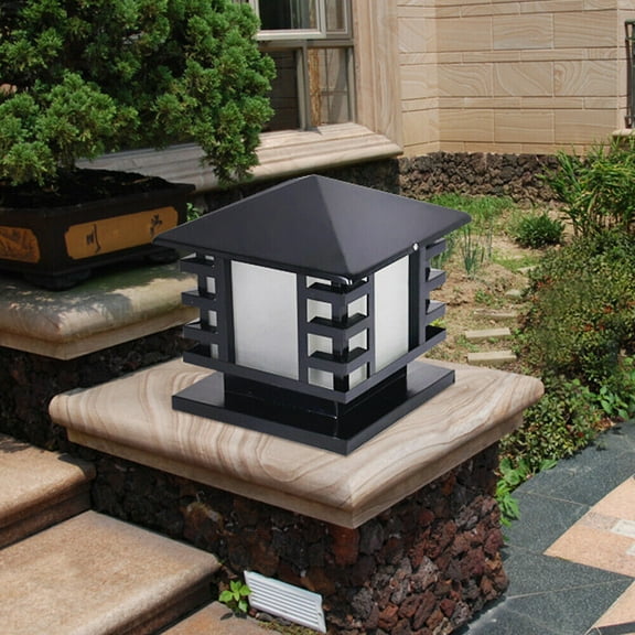 Miumaeov Outdoor Exterior Pillar Light Post Lamp Garden Yard Lantern Pillar Installation