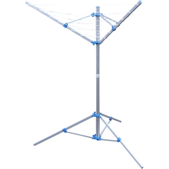 Miumaeov Outdoor Umbrella Drying Rack 6 Lines Retracting Collapsible Umbrella Clothesline Rack for Drying Towels Socks Skirts Pants