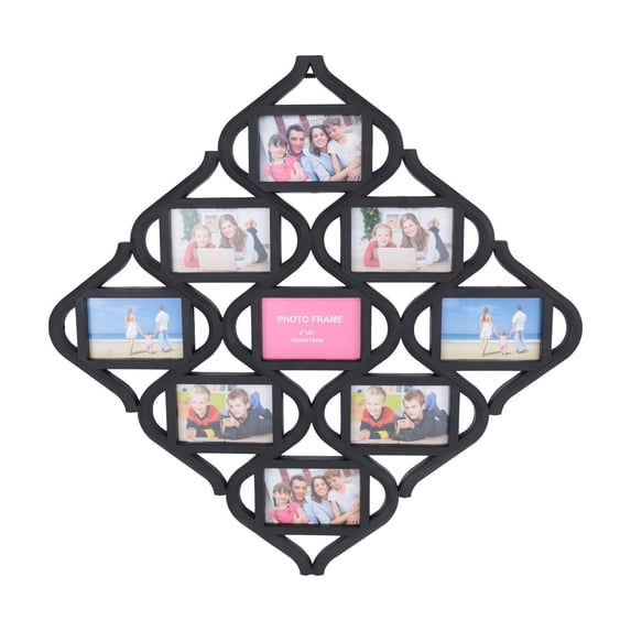 Miumaeov PVC Picture Frames Collage Set Art Prints Gallery Wall Photo Frame Decor 4*6inch