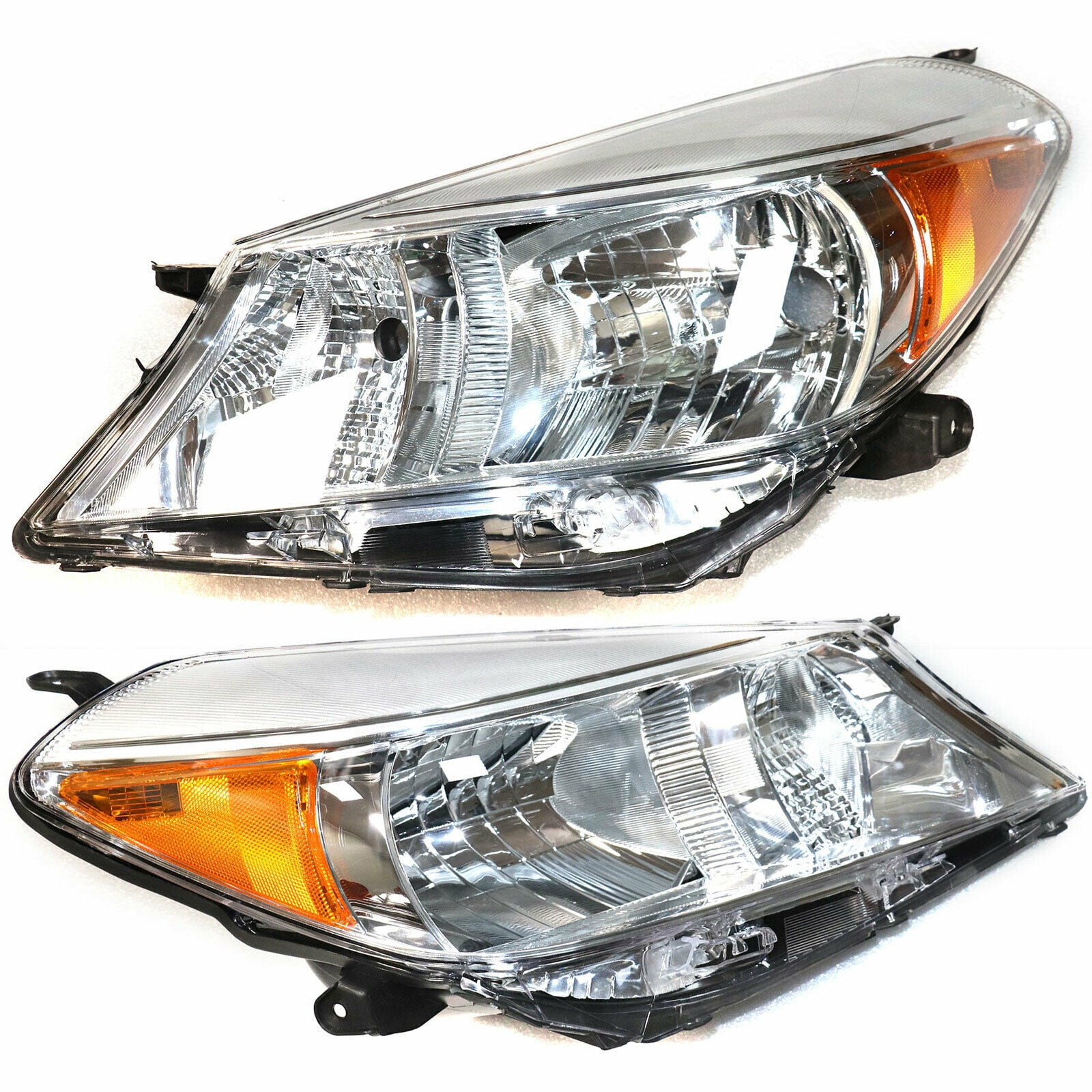 KEEKPO Chrome Housing Headlight Assembly – Pair For 2006-2008 Subaru Forester, DOT/SAE