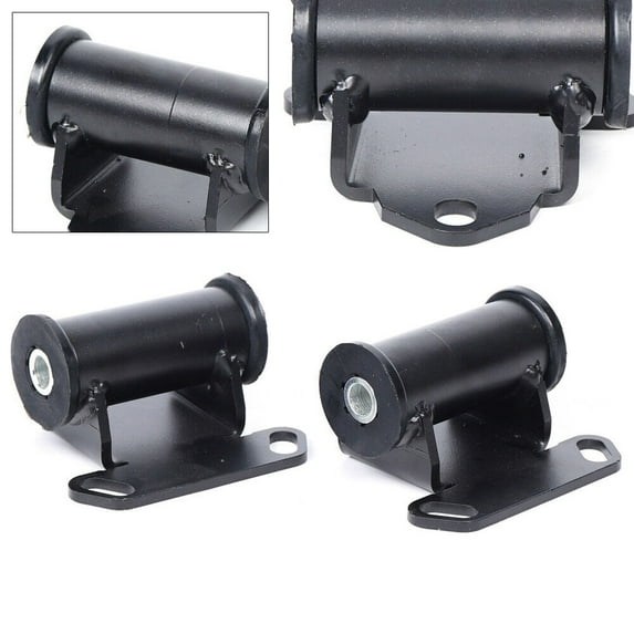 Miumaeov Pair Universal Engine Motor Mounts Bracket Kit SBC 350 Swap V8 For Chevy S10 S10