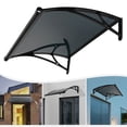 thumbnail image 1 of Miumaeov Patio Window Door Awning Canopy Front Doors/Windows Sun Shutter Overhang Awning Rain Shelter, 1 of 19