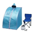 thumbnail image 1 of Miumaeov Personal Sauna Home Sauna Lightweight Portable Personal Steam Sauna Spa for Relaxation at Home 99 Minute Timer 1000 Watt Steam Generator Chair Included, 1 of 7
