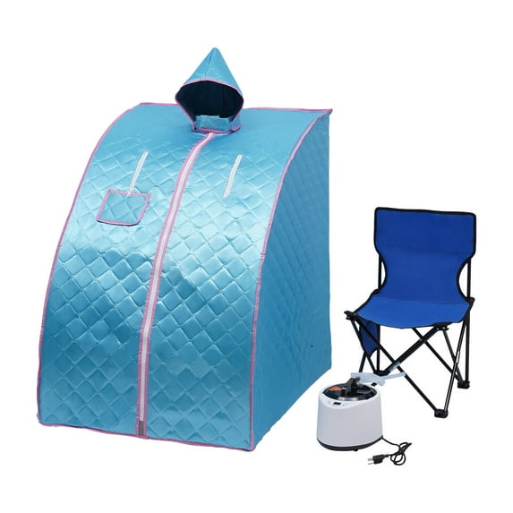 Miumaeov Personal Sauna Home Sauna Lightweight Portable Personal Steam Sauna Spa for Relaxation at Home 99 Minute Timer 1000 Watt Steam Generator Chair Included