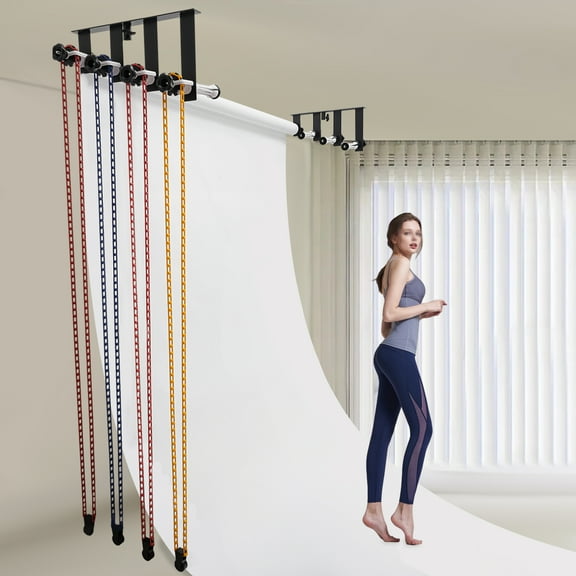 Miumaeov Photography 4 Roller Wall Mounting Manual Background Support System Photo Backdrop Stand Kit 22 Load Capacity Background Holder Kit