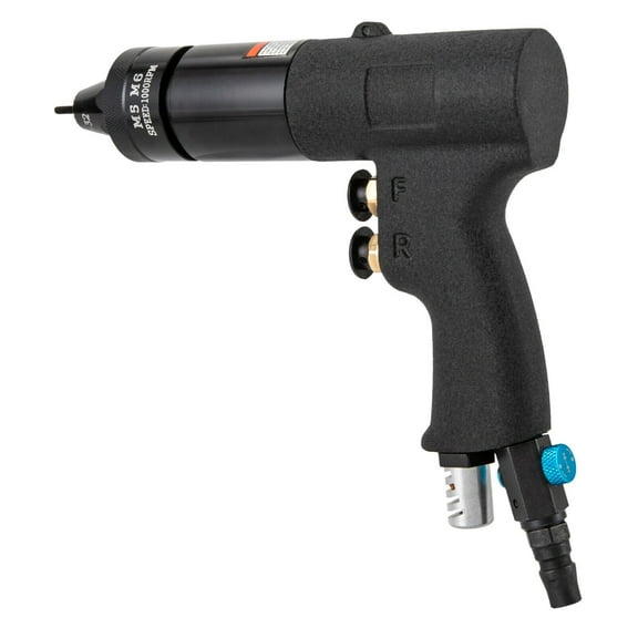 Miumaeov Pneumatic Rivet Nut Gun Air Rivnut Setting Gun Pro Riveting Machine w/10-24", 1/4", 5/16", 3/8" Gun Heads