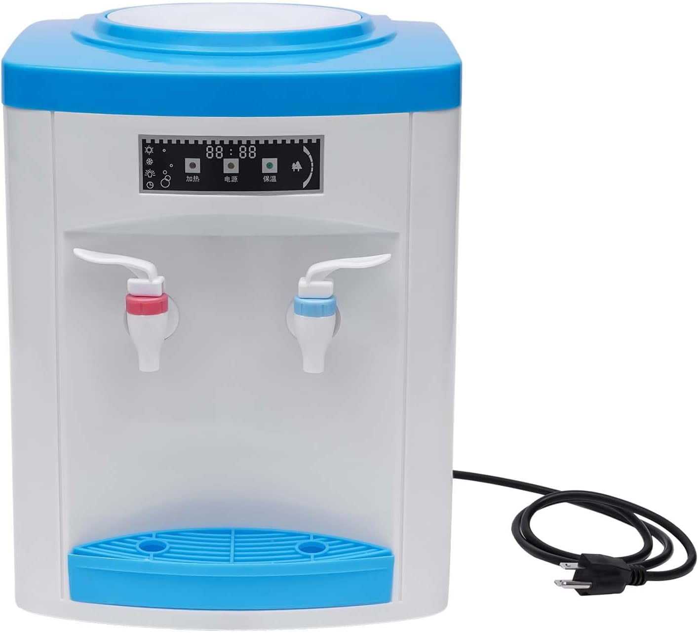 Miumaeov Portable Countertop Water Dispenser Mini Tabletop Drinking Machine Small Space Hydration Station Desktop Water Dispenser