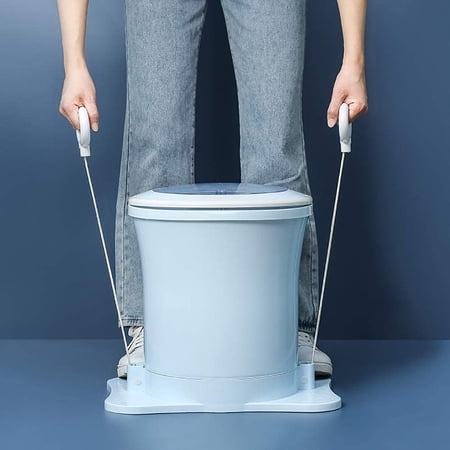 Miumaeov Portable Manually Pulling Rope Spin Dryer Mini Non-Electric Manual Laundry Drying Machine Hand Powered for Home/Dormitory/Camping