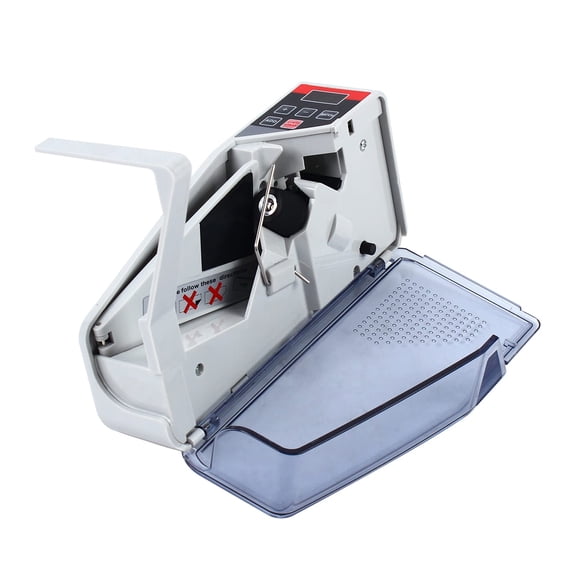 Miumaeov Portable Money Counter Machine, Mini Bill Cash Counter 600 PCS/Min, LED Display Batch Function, Battery or Adapter Powered