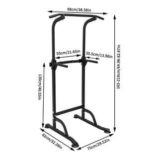 BalanceFrom Fitness Adjustable Strength Training Workout Station, Black