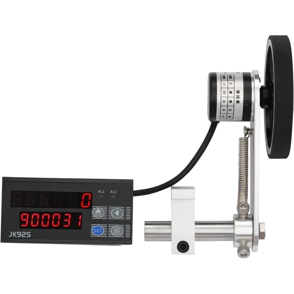 Miumaeov Professional Digital Length Meter Counter Mechanical Length Counter 4 Measurement Unit Feet,Inches, Meters, Yards with Wheel Sensor