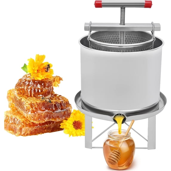 Miumaeov Professional Stainless Mesh Honey Press Machine Beekeeping Honey Wax Press Tools