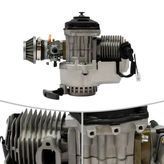 Miumaeov Pull Start Engine Motor Air Cooling Single Cylinder Engine For 49CC Two-stroke Pocket Dirt Bike Quad Bike ATV