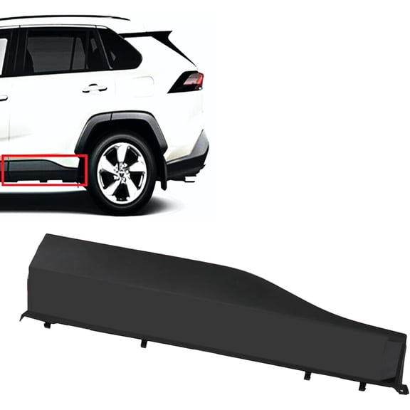 Miumaeov Rear Door Lower Molding Trim for 2019 2020 2021 2022Toyota Rav4 Left Door Lower Molding Direct-fit Replacement OEM 750780R070 750770R070
