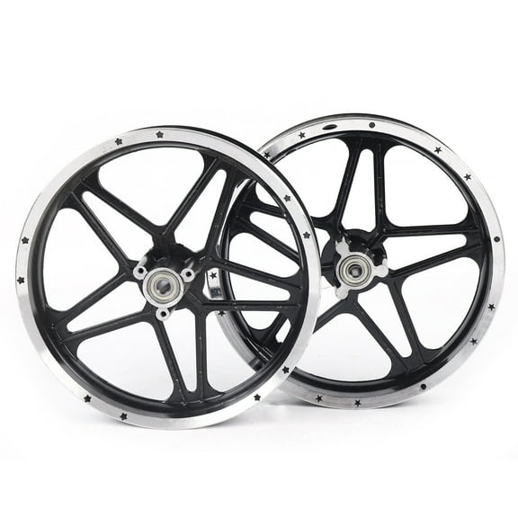 Miumaeov Rear and Front Wheels Set 2.50-10 Tire Rim Hub Assembly Aluminum Wheel for 49cc-50cc Mini Pit Dirt Bike