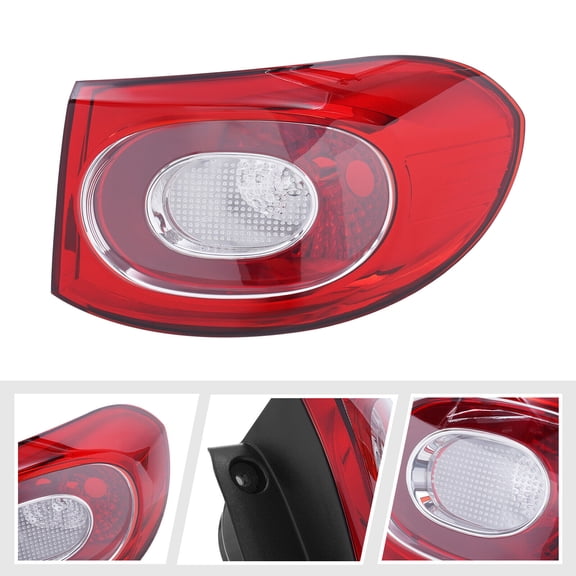 Miumaeov Right Passenger Side Taillight For 2008 2009 2010 2011 VW Tiguan Rear Tail Lamp Brake Light Assembly