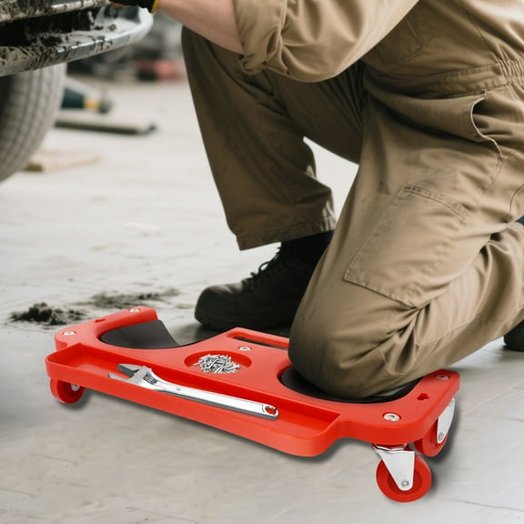 Miumaeov Rolling Knee Protection Cart Creeper Rollers Knee Pad for Auto Repair Gardening