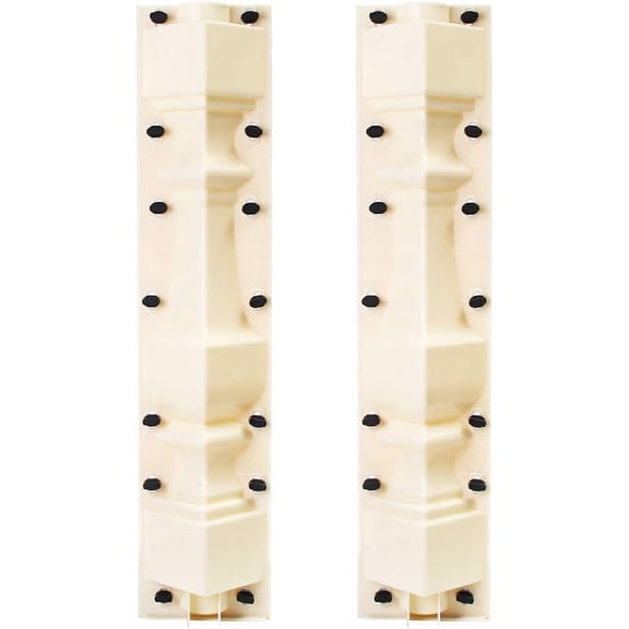 Miumaeov Roman Cement Railing Moulds, 2PCS 27.6in H Front Rear Moulds Balustrades Mold DIY Column Balcony Fence Balustrade Mold, Balustrades Mold for Concrete Plaster Cement Plastic Casting