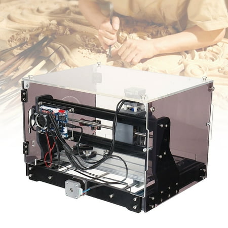 Miumaeov Router Kit Control 3 Axis Mini DIY Wood Carving Milling Engraving Machine, XYZ Working Area