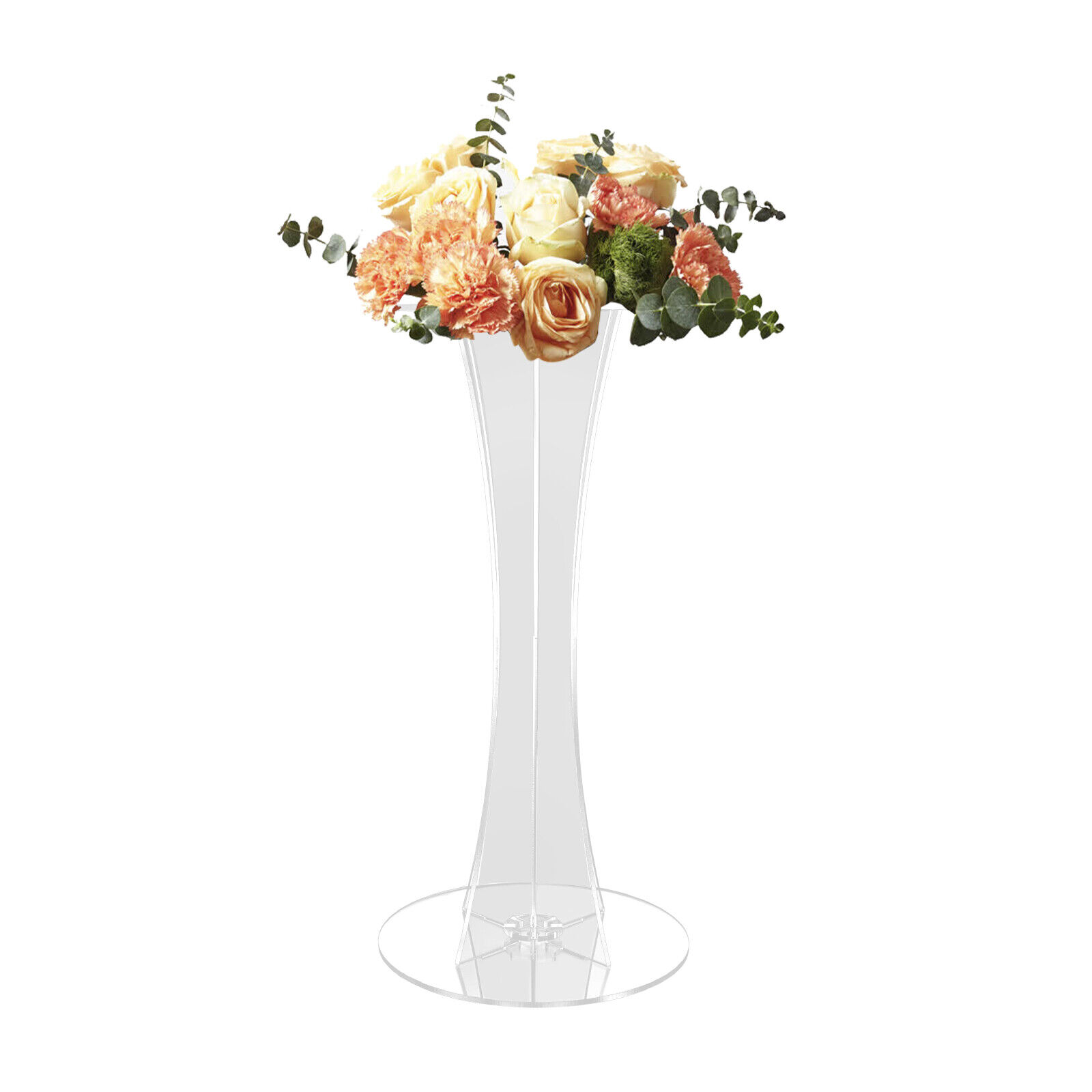 Miumaeov Set Of 2 Acrylic Clear Flower Stand Modern Plant Stand Wedding
