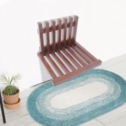 Miumaeov Shower Seat Bench, Wall-Mounted Folding Stool Chair, Shower Stool for Inside Shower, Entryway Solid Wood Shoe Changing Stool for Kids Adults