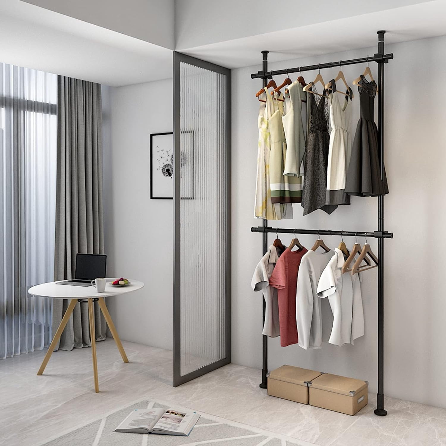 Miumaeov Simple Houseware Commercial Grade Clothing Garment Rack, Heavy ...