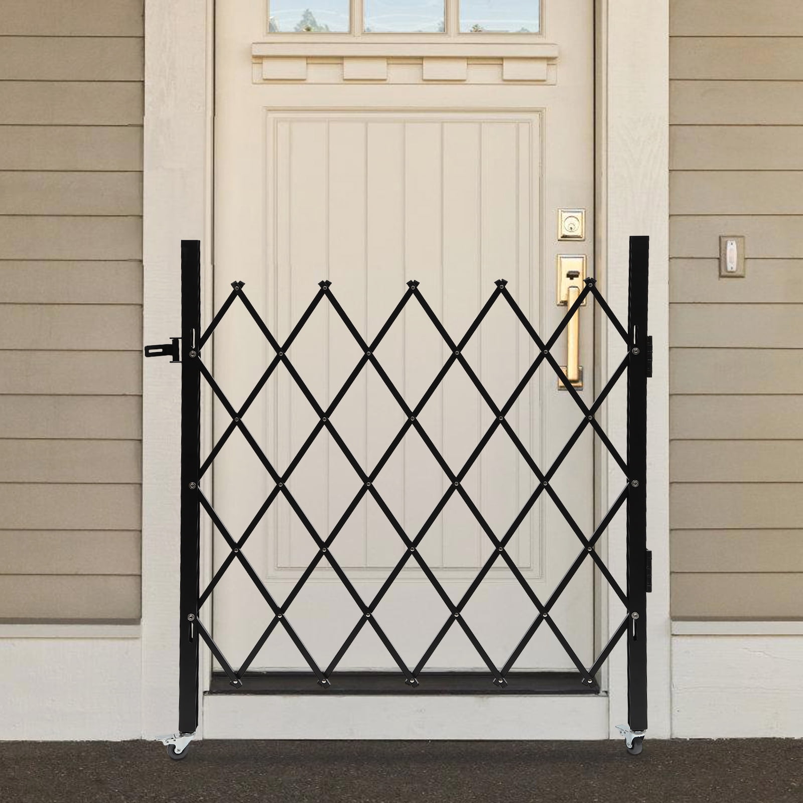 Built In Pocket Gate Single Folding Security Gate 50x43 Inches ...