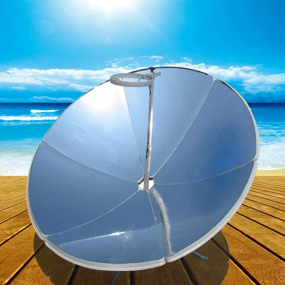 Miumaeov Solar Cooker, Portable Camping Outdoor Solar Cooker for Solar Heating 1800W