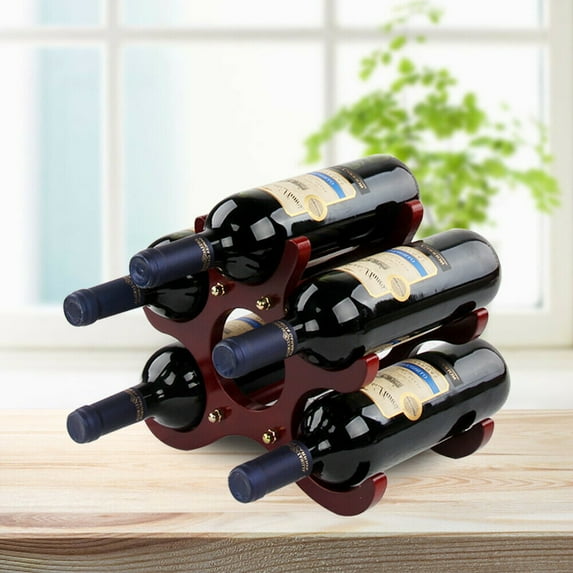 Miumaeov Solid Wood Wine Holder Bottle Stand Storage Rack Bar Kitchen