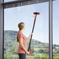 thumbnail image 1 of Miumaeov Squeegee for Window Cleaning Outdoor Window Cleaner 3 in 1 Rotatable Window Cleaning Tool Kit with Extension Pole Scrubber Brush & Spray Washer Water Fed Pole 24ft, 1 of 16